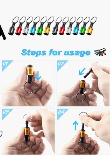 Portable drill bit holder