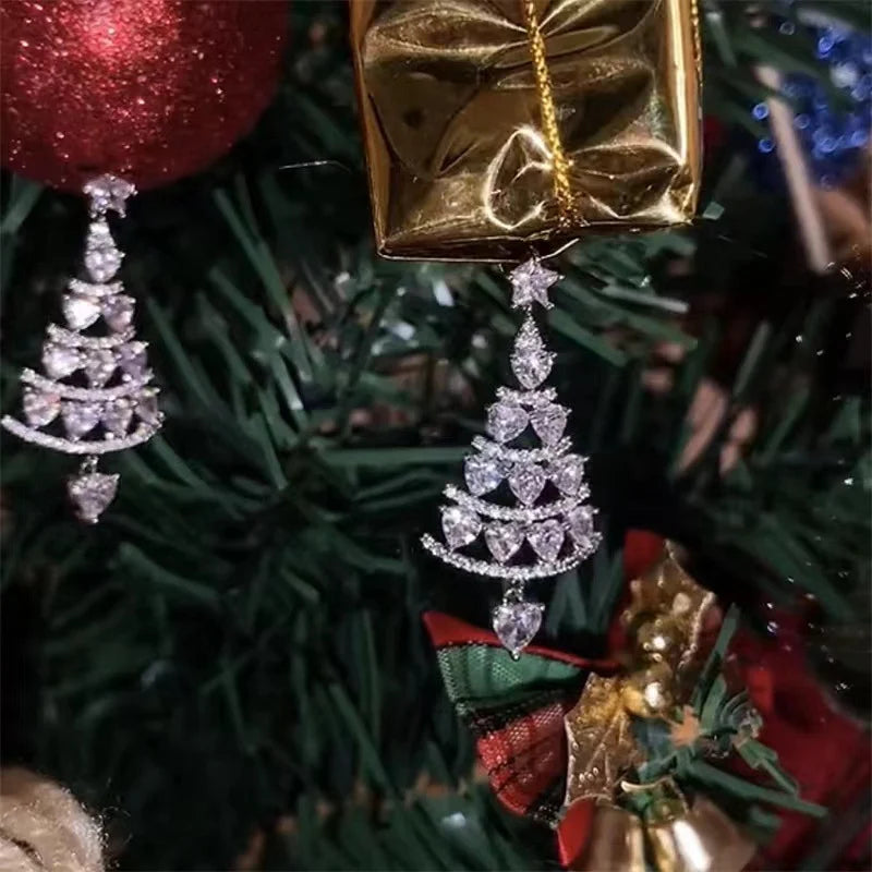 🎄Shiny Christmas Tree Earrings
