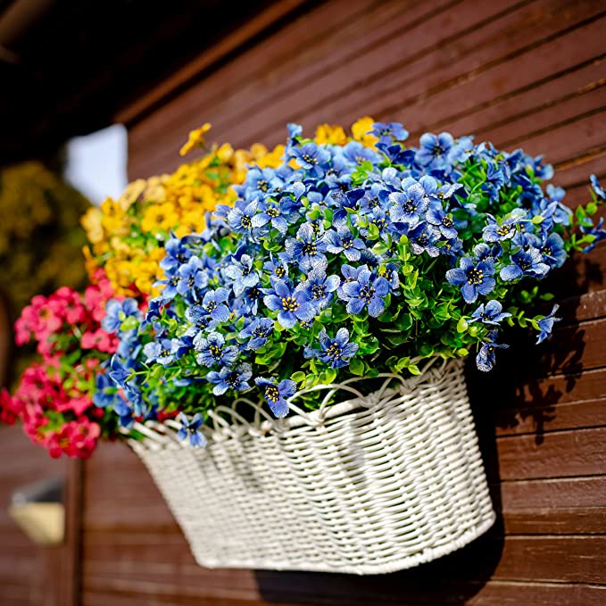 💥💥Upgraded high-grade material 🌱UV Resistant Lifelike Artificial Flowers