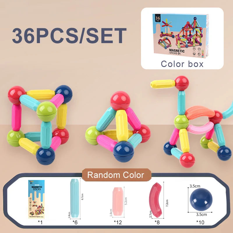 Last Day Special Sale 75% OFF -š„-Magnetic Balls and Rods Set Educational Magnet Building Blocks
