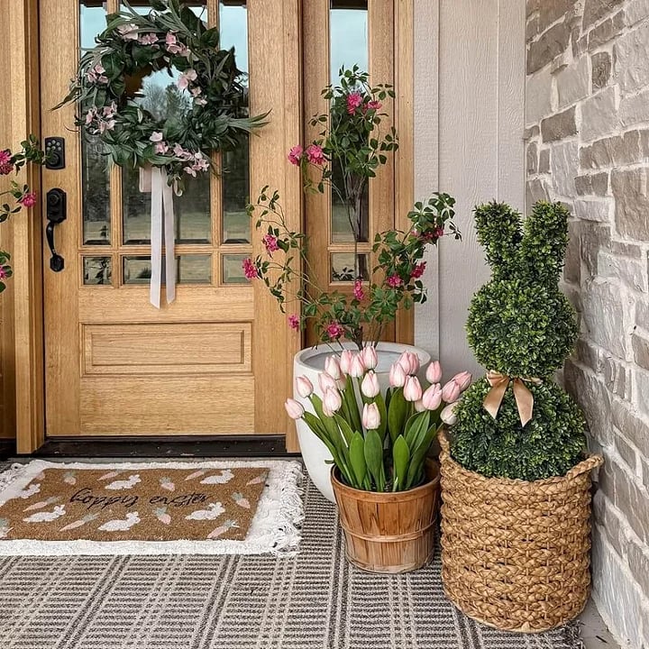 🐰✨Artisan-Crafted Bunny Topiary🔥