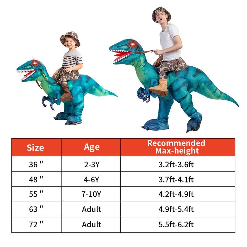 ✨LAST DAY ONLY 49% OFF🔥 GOOSH Inflatable Dinosaur Costume Halloween Costumes