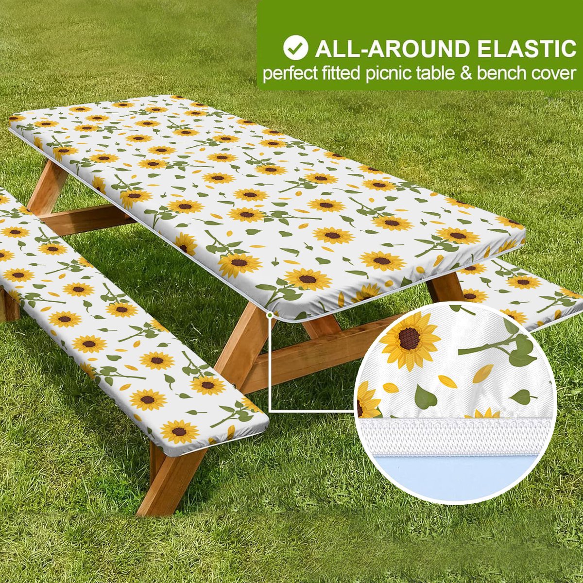 6Ft Waterproof Picnic Table Covers