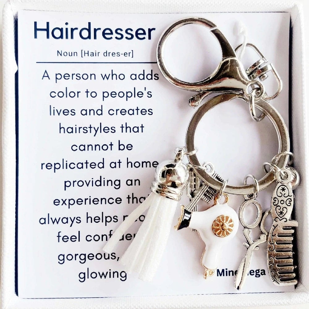 🎁💕Hairstylist Gift Keychain
