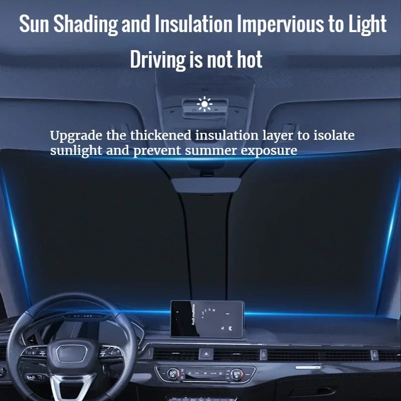 🏖️Universal Foldable Windshield Sun Shade