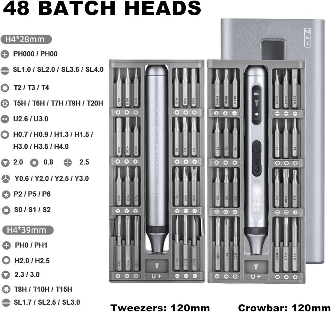 50 in 1 Precision Mini Electric Screwdriver Set