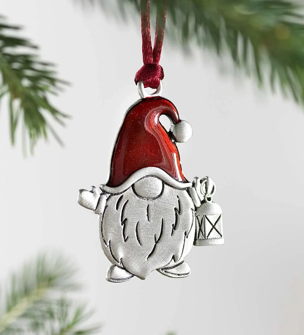 šSolid Pewter Christmas Tree Ornamentš„