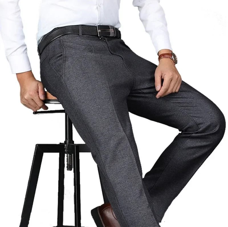 2025 Men's Straight High Waist Suit Pant