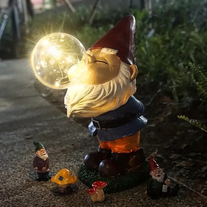 (๐ฅHOT SALE NOW 49% OFF) - Hilarious Gnome Blowing A Bubble Garden Statue