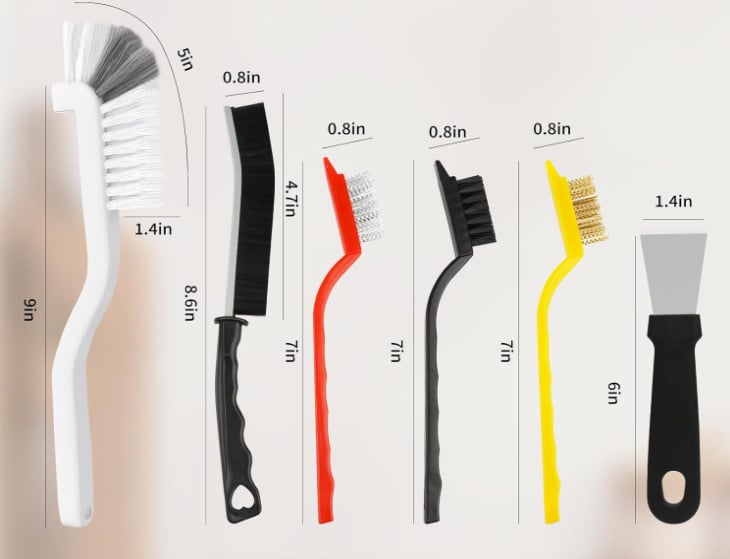 Hard-Bristled Crevice Cleaning Brush