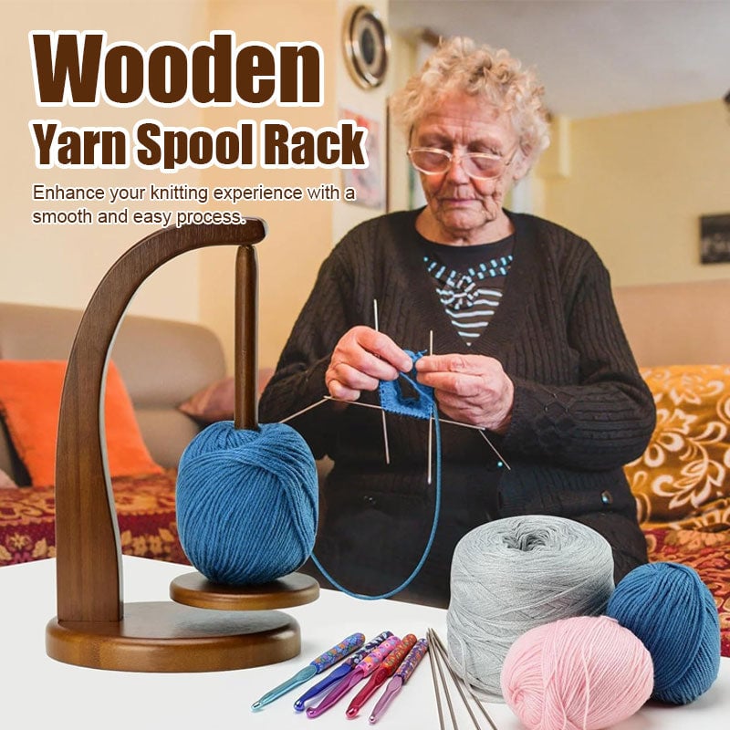 (🎅Xmas Sale 49% OFF🎄) Wooden Yarn Spool Rack