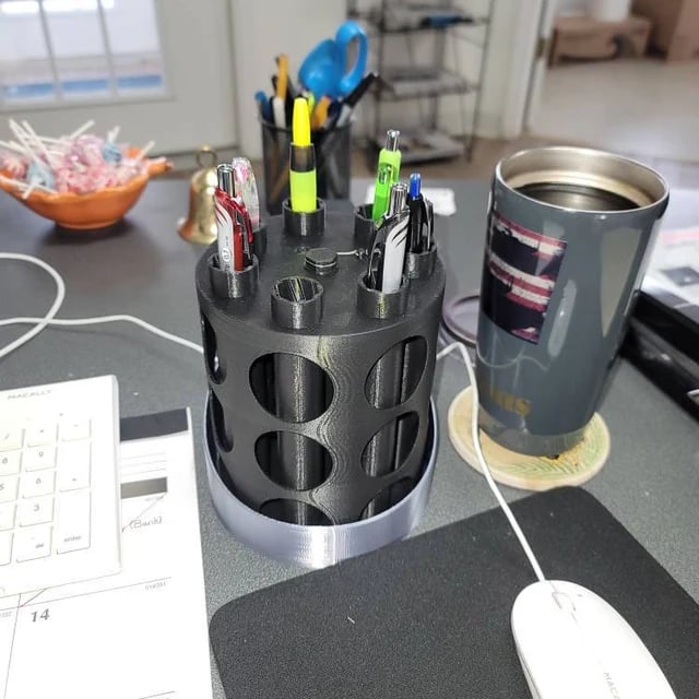 πA-10C GAU-8 BRRRTTT Inspiration Pencil Holder Spinner