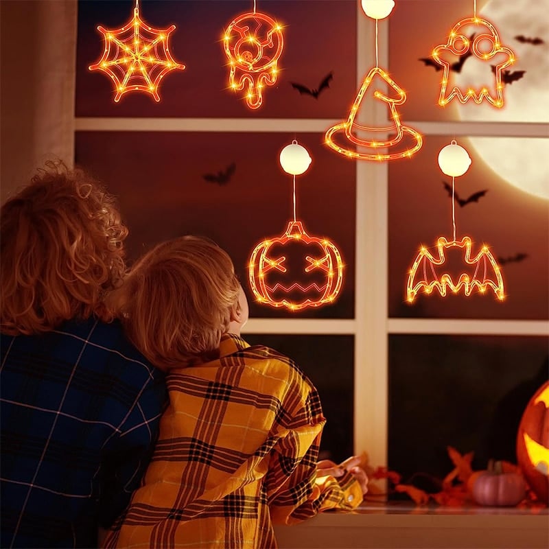 ✨ Upgrade Halloween Window Lights Decorations