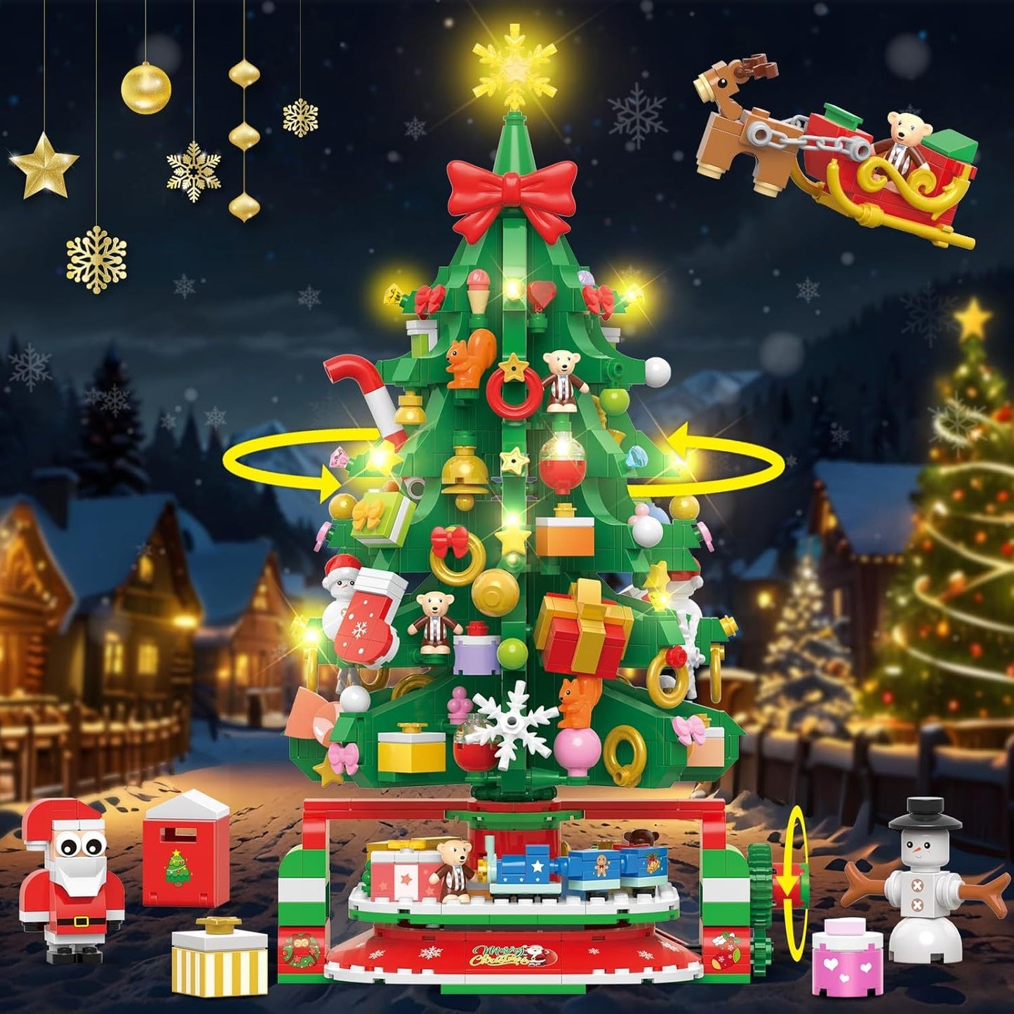 ✨Last Day 50% OFF 🎁Countdown Calendar 2024 Christmas Theme Building Set