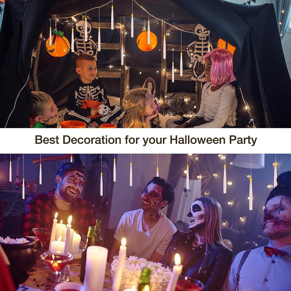 👻👻Flameless Candles with Magic Wand Remote 🔥