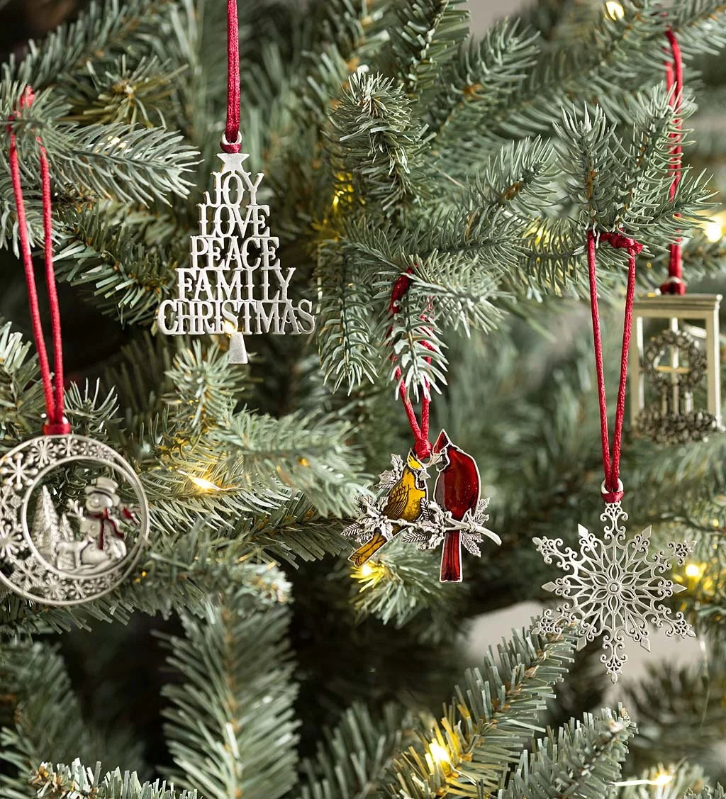 šSolid Pewter Christmas Tree Ornamentš„