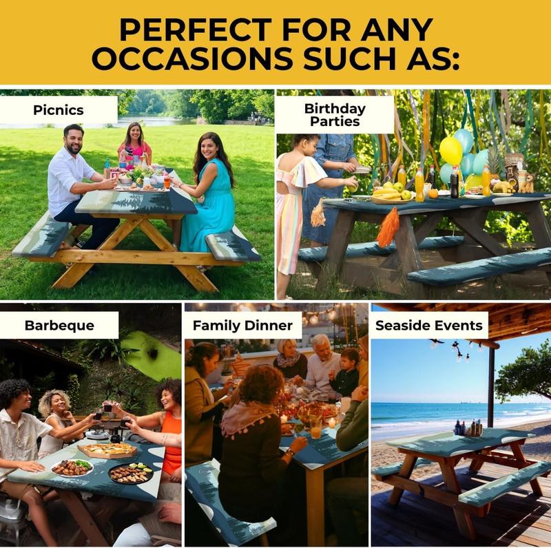 6Ft Waterproof Picnic Table Covers