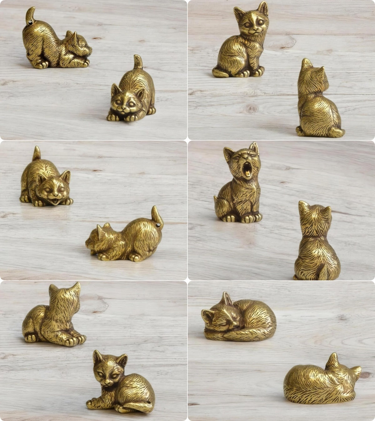 🐈Brass Kitten Figurines
