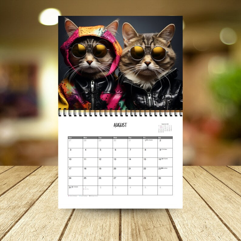 2025 Cute Cats Calendar
