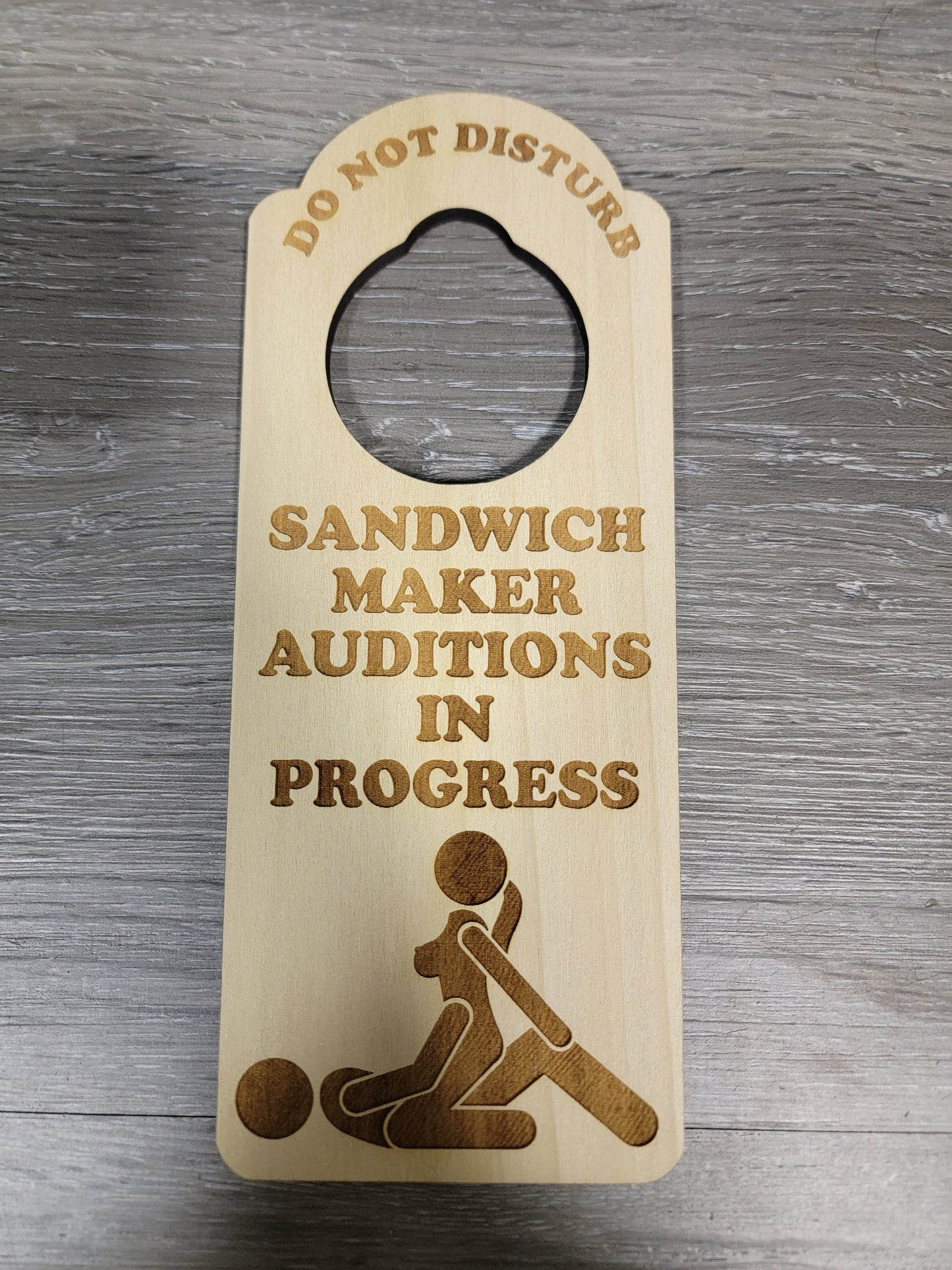 😈Joke Do Not Disturb On My Lunch Break Door Hanger