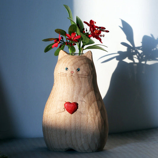 🔥🔥LAST DAY BIG SALE--🐱Handmade Cat Vase