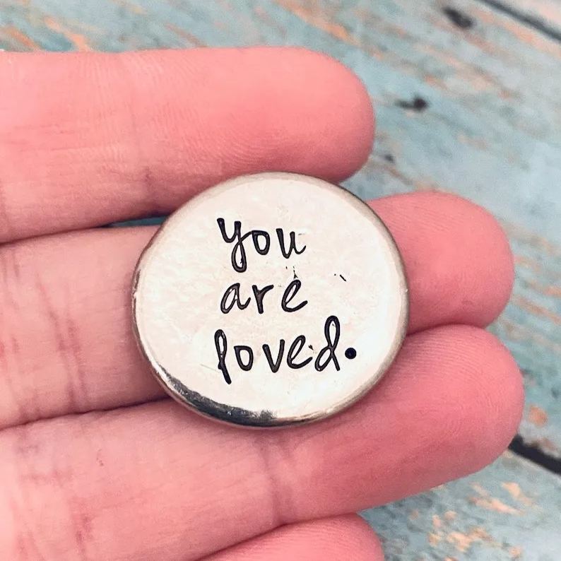 🎄CHRISTMAS PREFERRED🎁 - HEARTFELT PEWTER POCKET TOKENS