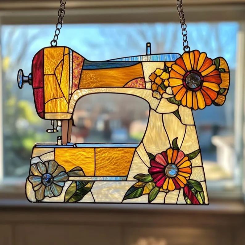 🔥🔥2025 Mother's Day Gift 50% Off--Cute Sewing Machine Suncatcher Ornament