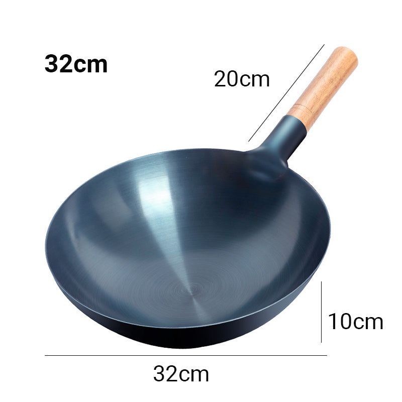 (🔥New Year Special 50% OFF+ free shipping)Uncoated Non-Stick Iron Wok