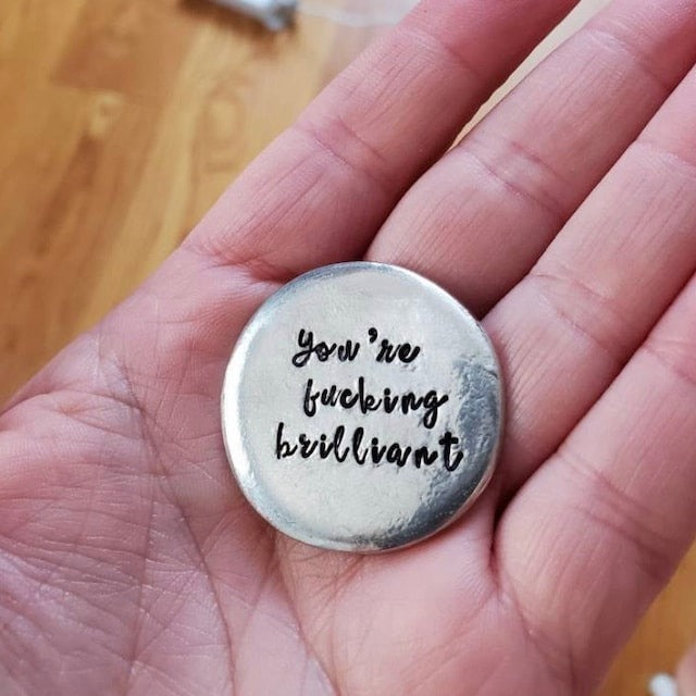 🎄CHRISTMAS PREFERRED🎁 - HEARTFELT PEWTER POCKET TOKENS