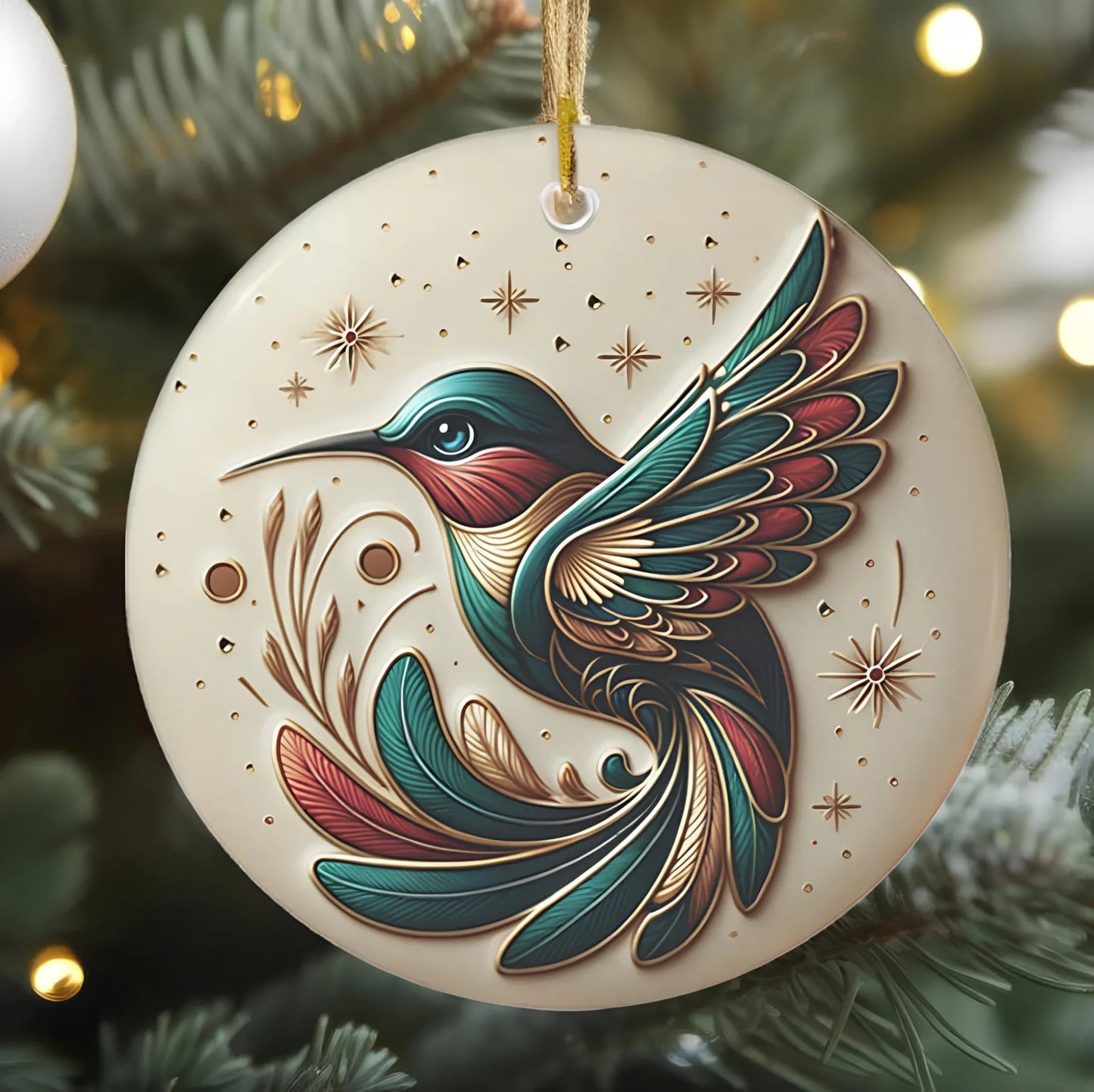 🎅CHRISTMAS SALE 50% OFF🎄Bird Of Many Colors Ceramic Christmas Ornament🐦