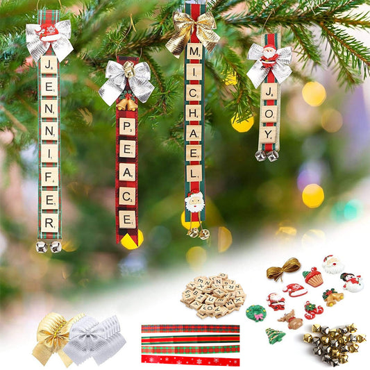 Personalized letter Christmas tree decoration
