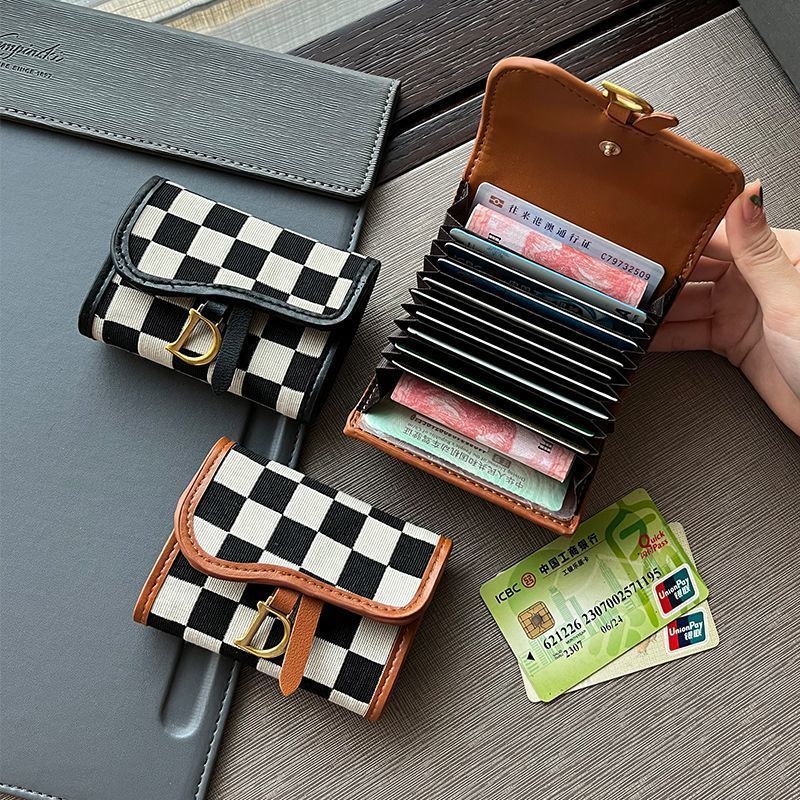 📇Women's Plaid Card Holder📇