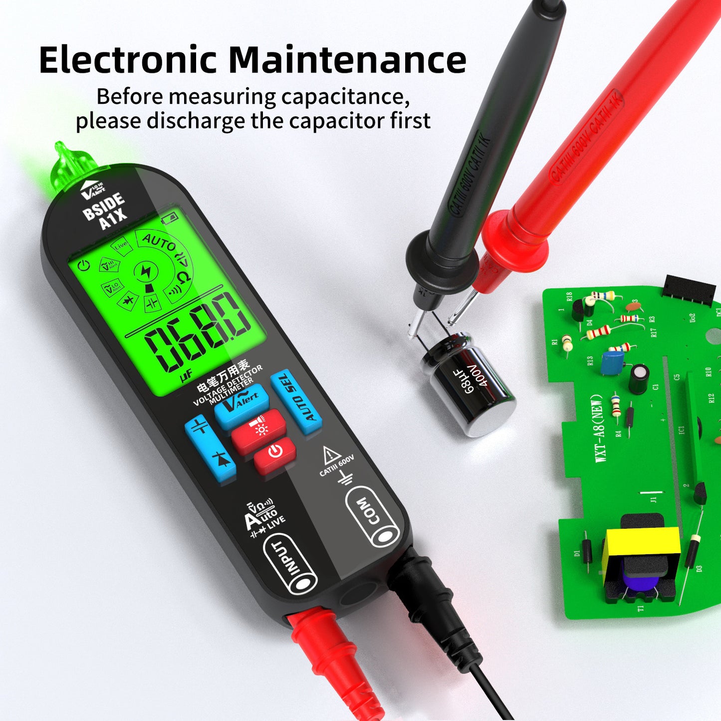 Rechargeable Smart Digital Multimeter Tester