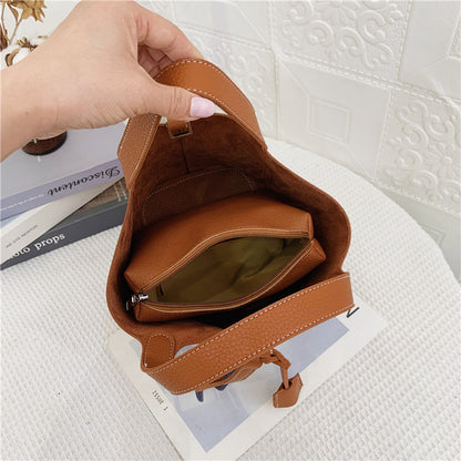 💼 Ladies Genuine Leather Soft Bucket Bag 💼