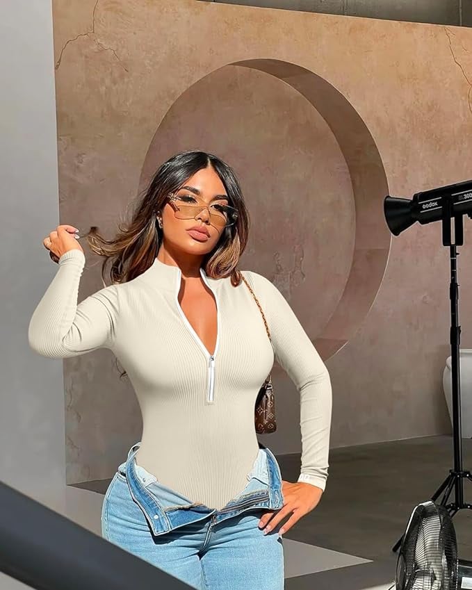 🔥Hot Sale 49% OFF🔥 - Snatched Zip Up Body Suit Set