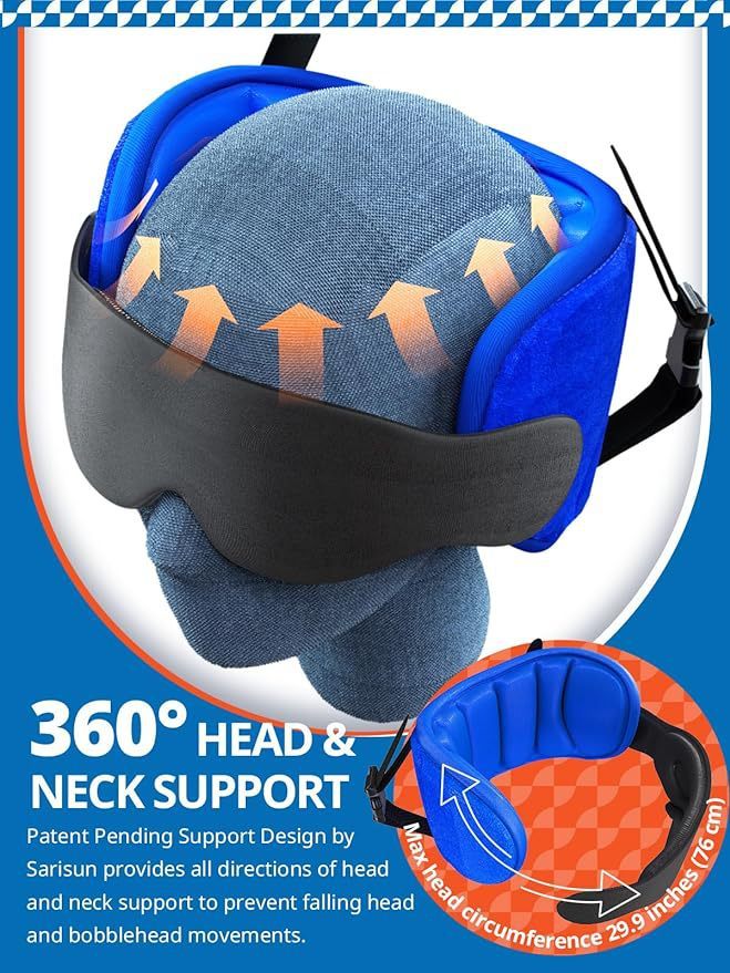 Multi-functional integrated travel pillow with eye mask