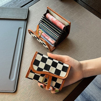 📇Women's Plaid Card Holder📇