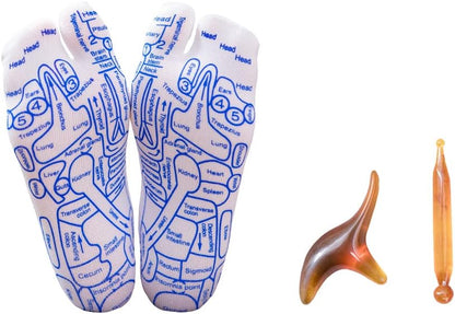 Reflexology Socks with Trigger Point Massage Tool