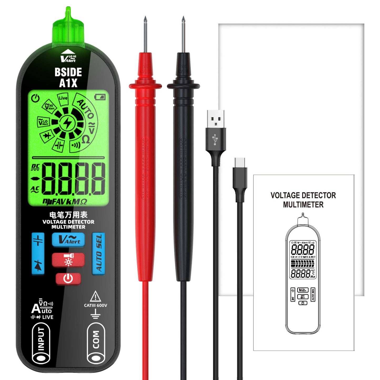 Rechargeable Smart Digital Multimeter Tester