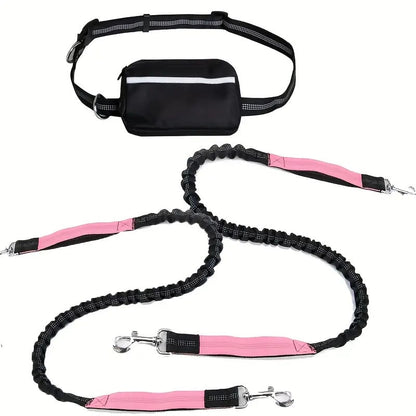 🔥Mother's Day Sale -Hands Free Dog Leash with Zipper Pouch