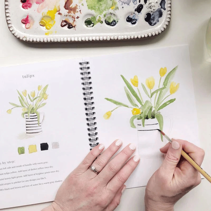 🔥LAST DAY 60% OFF - 💕Watercolor Workbook 🖼️Beginner-Friendly