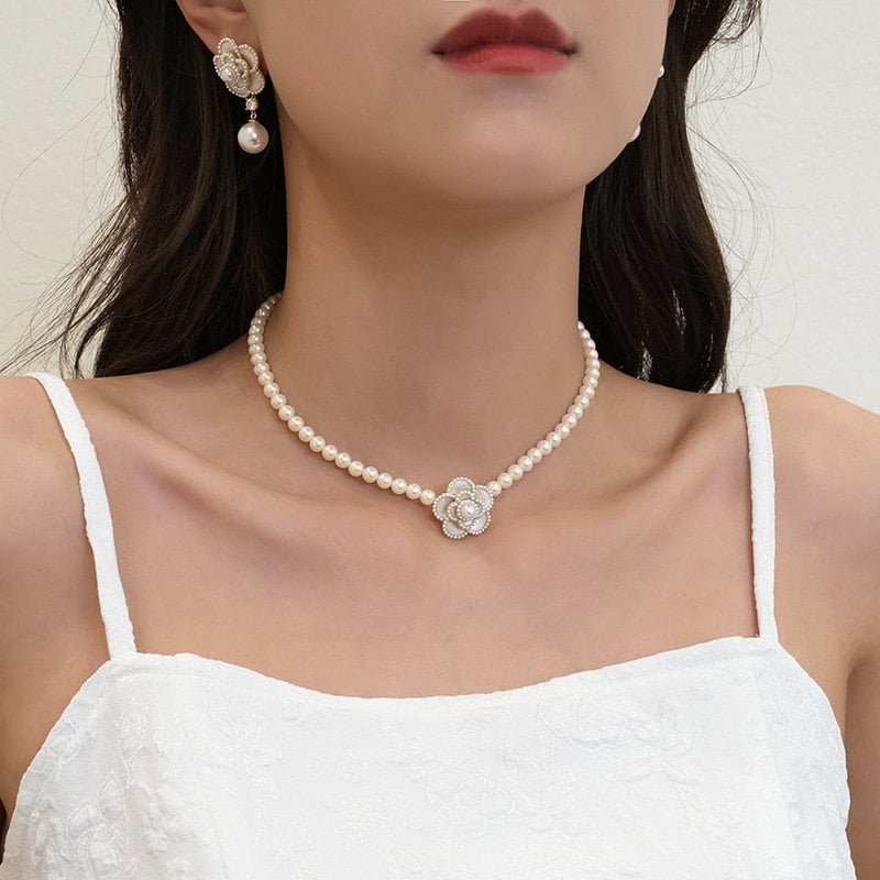 🔥LAST DAY 49% OFF-💗elegant pearl camellia necklace