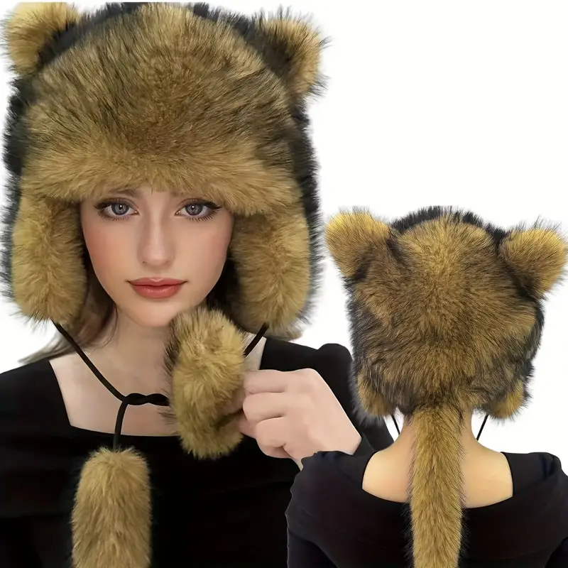 🔥HOT SALE 49% OFF - Handmade Imitation Raccoon Fur Hat