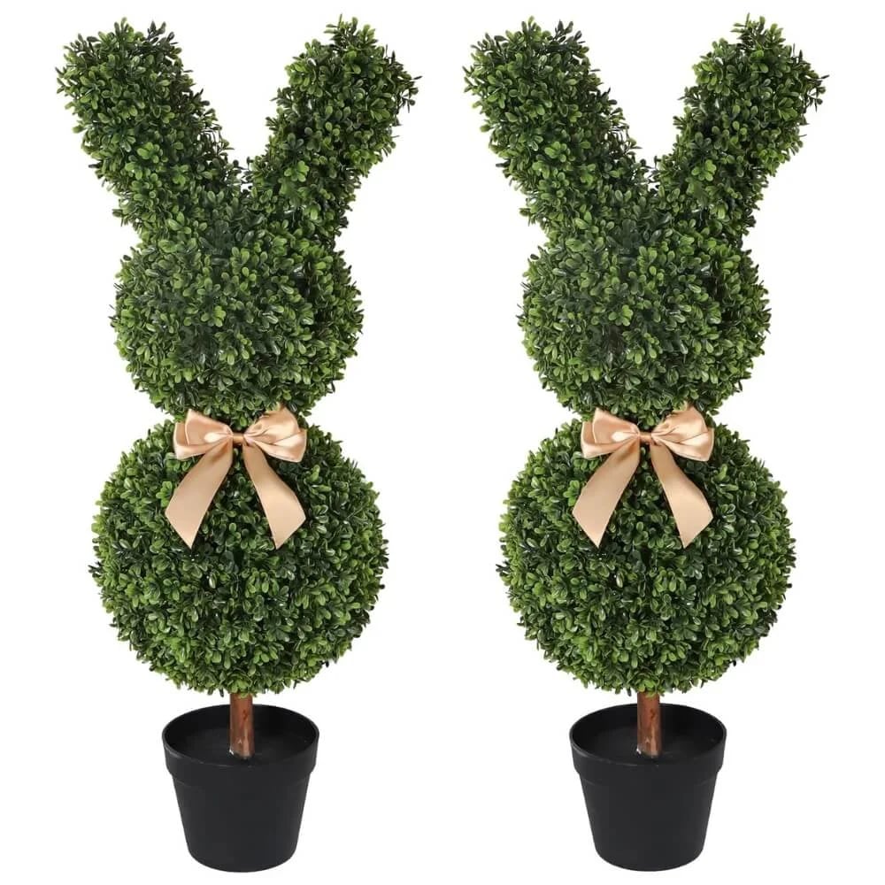 🐰✨Artisan-Crafted Bunny Topiary🔥