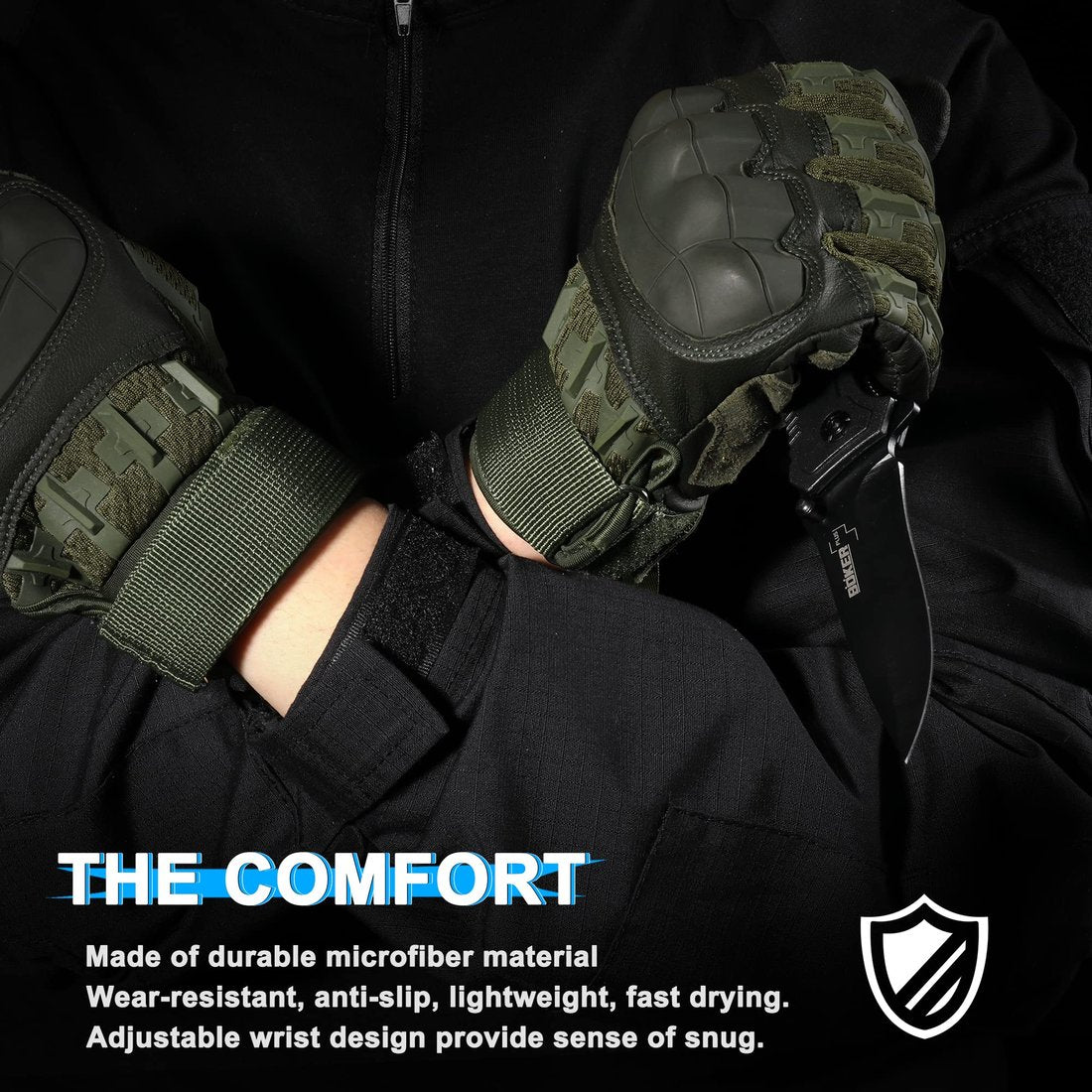 Rubber Guard Tactical Gloves