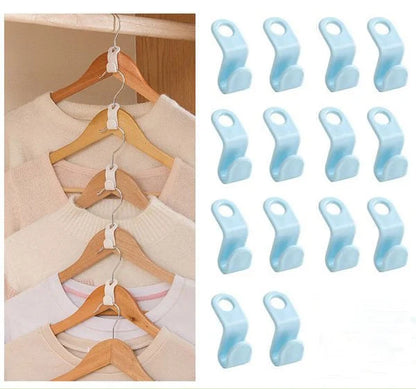 Space-Saving Clothes Hanger Connector Hooks ( 10pcs/set )