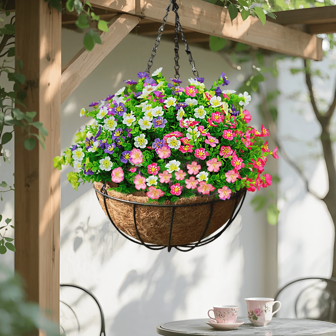 🎉Mother's Day Sale 49% OFF🌼UV Resistant Lifelike Artificial Daisies (Hanging Flowers Basket)