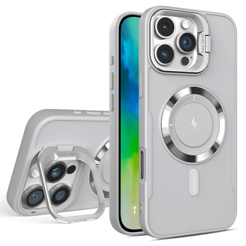 New Color Flash Magnetic Lens Holder Phone Case