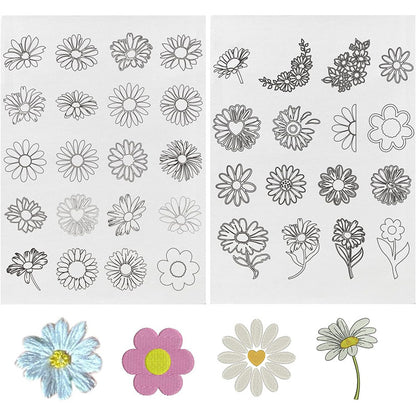 ⏰Last Day 48% OFF -🌼 Water Soluble Patterns for Embroidery