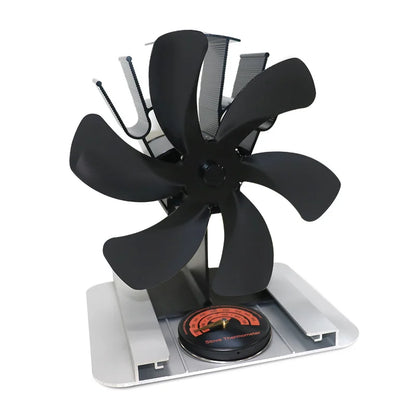 6 Blade Thermal Powered Wood Stove Fan